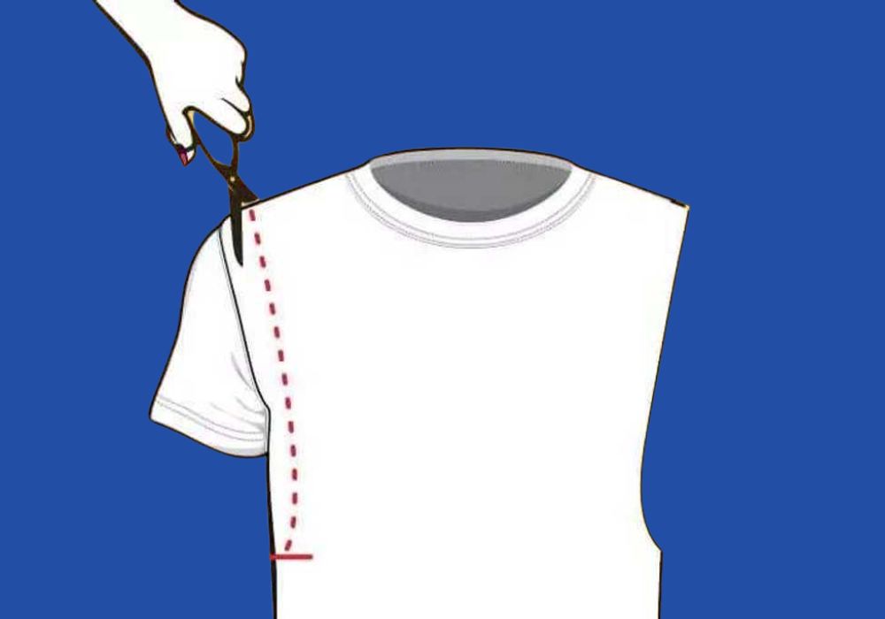 How to Cut Sleeves off Shirt - Sewhubs