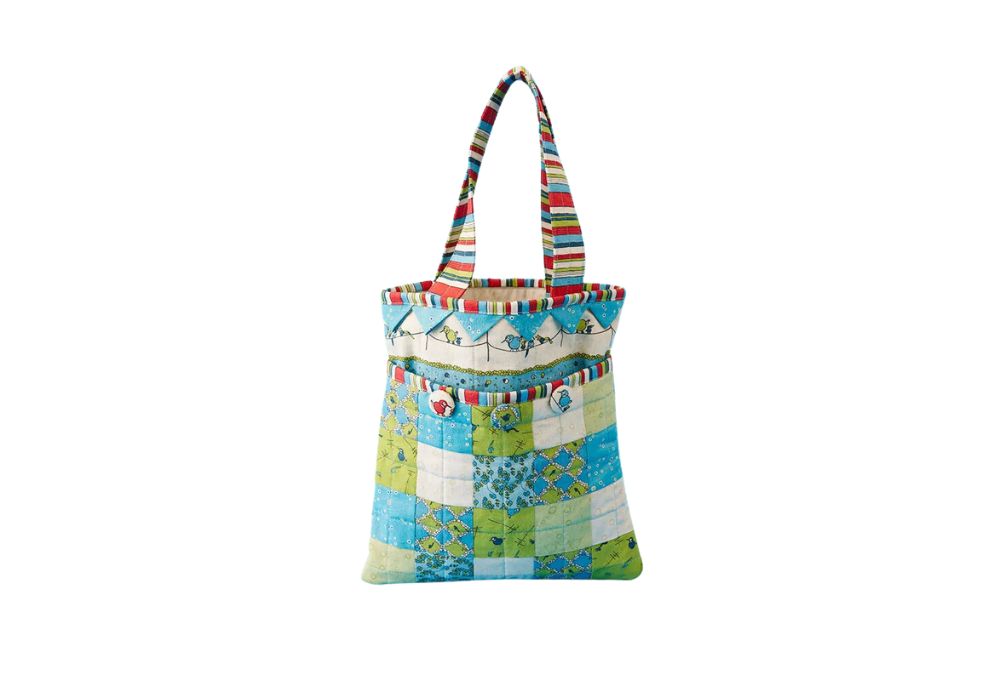 Patchwork and Prairie Points Bag - Sewhubs